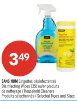 Pharmaprix NO NAME Disinfecting Wipes (35) or Household Cleaners offer