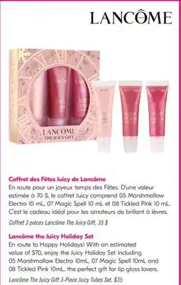 Pharmaprix Lancôme The Juicy Gift 3-Piece Juicy Tubes Set offer