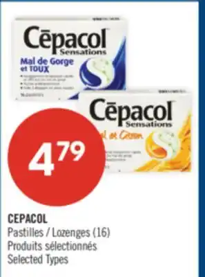 Pharmaprix CEPACOL Lozenges offer