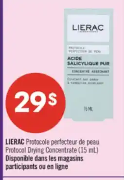 Pharmaprix LIERAC Protocol Drying Concentrate offer