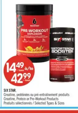 Pharmaprix SIX STAR Creatine, Protein or Pre-Workout Products offer