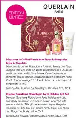 Pharmaprix Guerlain Aqua Allegoria Florabloom Forte Fragrance Gift Set offer