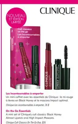 Pharmaprix Clinique Cult Classics On The Go Duo offer
