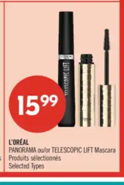 Pharmaprix L'ORÉAL PANORAMA or TELESCOPIC LIFT Mascara offer