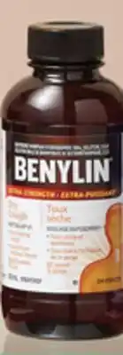 Walmart Benylin 100 mL or Tylenol Cold 20s offer
