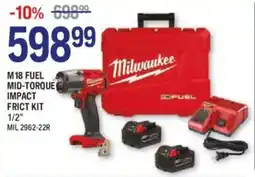 NAPA Auto Parts Milwaukee M18 fuel mid-torque impact frict kit 1/2" offer