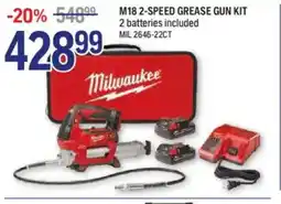 NAPA Auto Parts M18 2-speed grease gun kit offer
