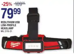 NAPA Auto Parts Milwaukee Redlithium usb low-profile headlamp offer