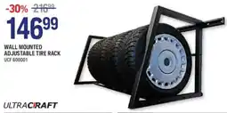NAPA Auto Parts Ultracraft wall mounted adjustable tire rack offer
