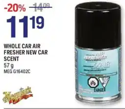 NAPA Auto Parts Whole car air fresher new car scent offer