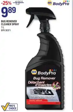 NAPA Auto Parts BodyPro bug remover cleaner spray offer
