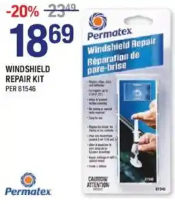NAPA Auto Parts Permatex windshield repair kit offer