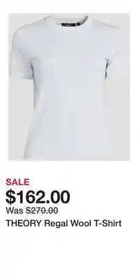Holt Renfrew THEORY Regal Wool T-Shirt offer