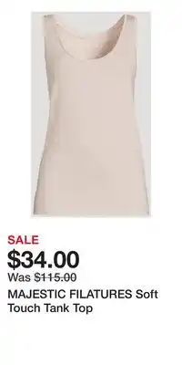 Holt Renfrew MAJESTIC FILATURES Soft Touch Tank Top offer