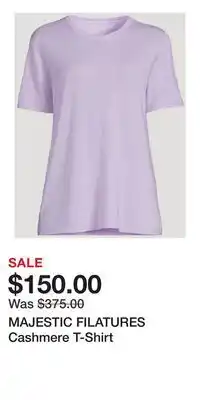 Holt Renfrew MAJESTIC FILATURES Cashmere T-Shirt offer