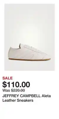 Holt Renfrew JEFFREY CAMPBELL Aleta Leather Sneakers offer