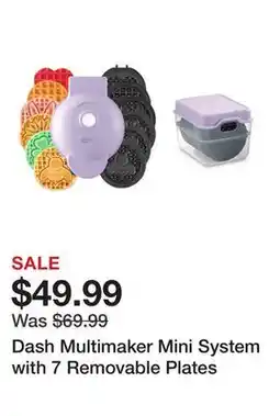 TSC Stores Dash Multimaker Mini System with 7 Removable Plates offer