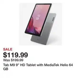 TSC Stores Tab M9 9 HD Tablet with MediaTek Helio 64 GB offer