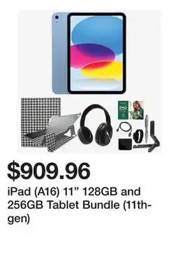 TSC Stores iPad (A16) 11 128GB and 256GB Tablet Bundle (11th-gen) offer