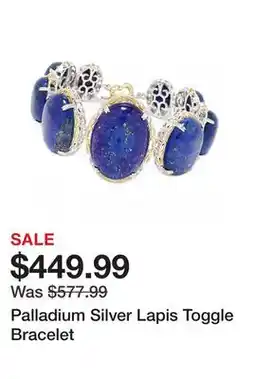 TSC Stores Palladium Silver Lapis Toggle Bracelet offer