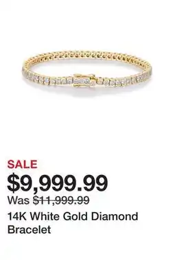 TSC Stores 14K White Gold Diamond Bracelet offer