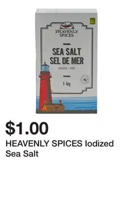 Dollarama HEAVENLY SPICES Iodized Sea Salt offer