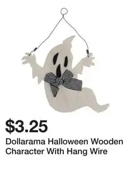 Dollarama Dollarama Halloween Wooden Character With Hang Wire offer