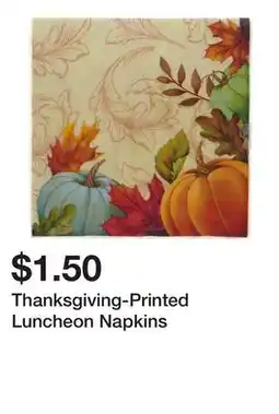 Dollarama Thanksgiving-Printed Luncheon Napkins offer