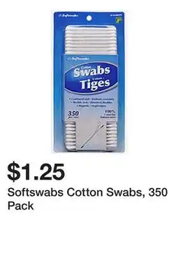 Dollarama Softswabs Cotton Swabs, 350 Pack offer