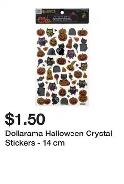 Dollarama Dollarama Halloween Crystal Stickers - 14 cm offer