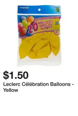 Dollarama Leclerc Célébration Balloons - Yellow offer