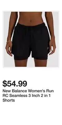 Sport Chek New Balance Women's Run RC Seamless 3 Inch 2 in 1 Shorts offer
