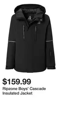 Sport Chek Ripzone Boys' Cascade Insulated Jacket offer
