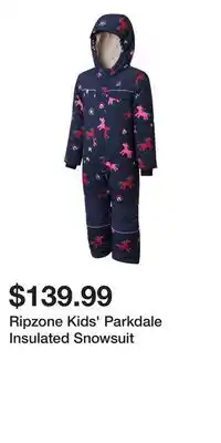 Sport Chek Ripzone Kids' Parkdale Insulated Snowsuit offer