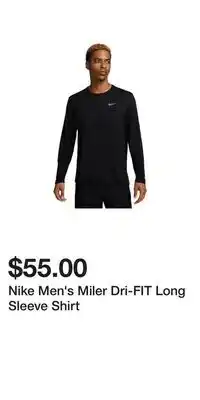 Sport Chek Nike Men's Miler Dri-FIT Long Sleeve Shirt offer