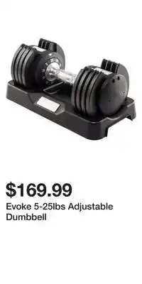 Sport Chek Evoke 5-25lbs Adjustable Dumbbell offer