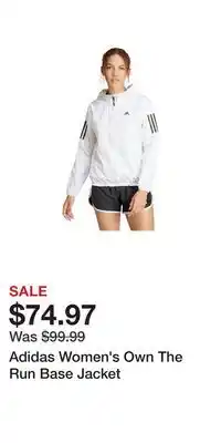 Sport Chek Adidas Women's Own The Run Base Jacket offer