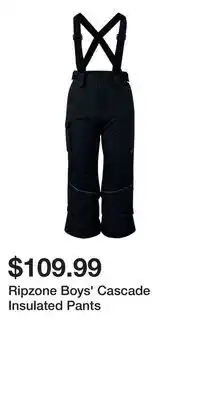 Sport Chek Ripzone Boys' Cascade Insulated Pants offer
