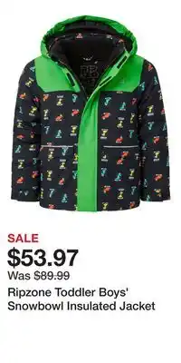 Sport Chek Ripzone Toddler Boys' Snowbowl Insulated Jacket offer