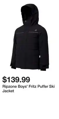 Sport Chek Ripzone Boys' Fritz Puffer Ski Jacket offer