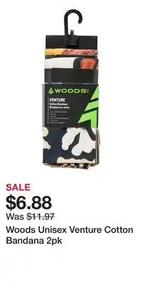 Sport Chek Woods Unisex Venture Cotton Bandana 2pk offer