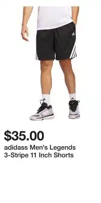 Sport Chek adidass Men's Legends 3-Stripe 11 Inch Shorts offer