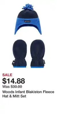 Sport Chek Woods Infant Blakiston Fleece Hat & Mitt Set offer