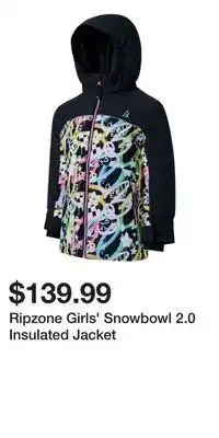 Sport Chek Ripzone Girls' Snowbowl 2.0 Insulated Jacket offer