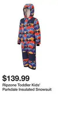 Sport Chek Ripzone Toddler Kids' Parkdale Insulated Snowsuit offer