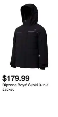 Sport Chek Ripzone Boys' Skoki 3-in-1 Jacket offer