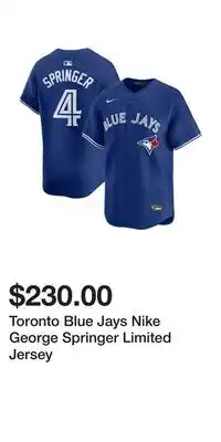 Sport Chek Toronto Blue Jays Nike George Springer Limited Jersey offer