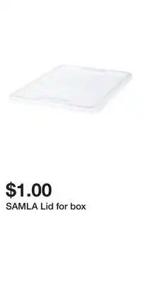 IKEA SAMLA Lid for box offer