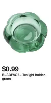 IKEA BLADFÅGEL Tealight holder, green offer