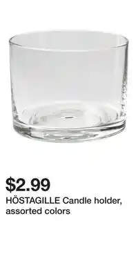 IKEA HÖSTAGILLE Candle holder, assorted colors offer